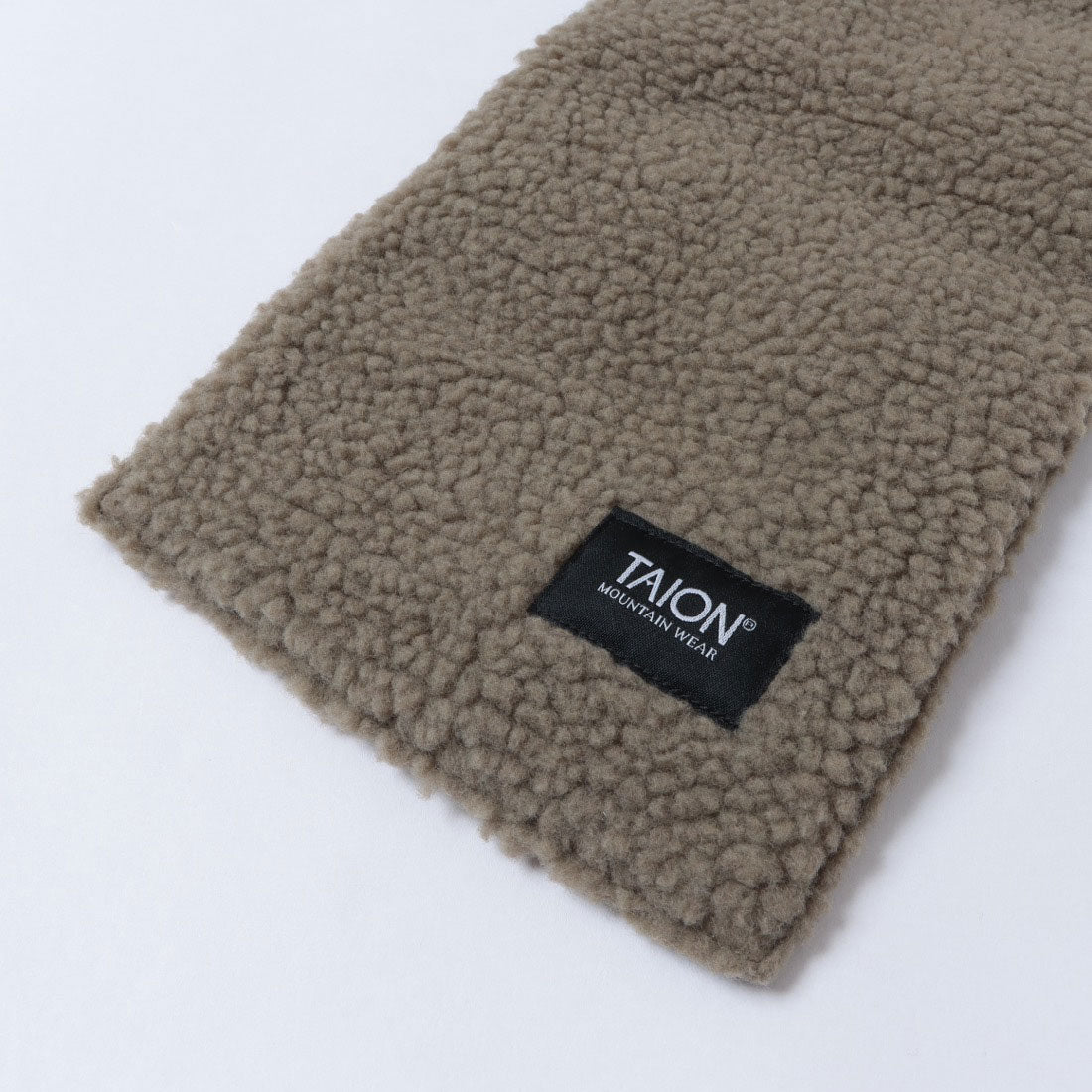 タイオン TAION マフラー リバーシブル  ダウンマフラー ボアマフラー スカーフ REVERSIBLE MOUNTAIN DOWN×BOA SCARF （ブラック×ベージュ） ブラック×ベージュ