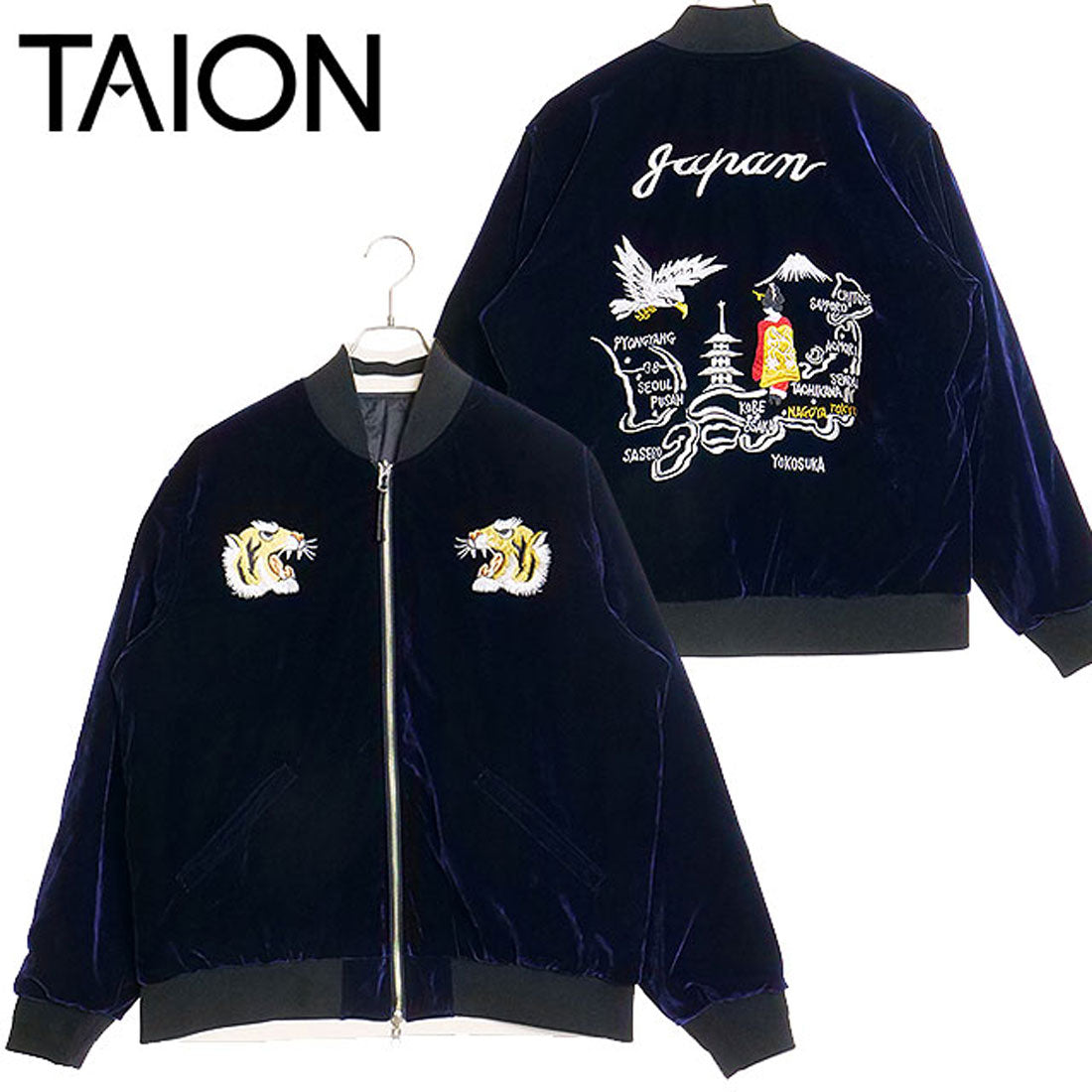タイオン TAION U REVERSIBLE “SKAJAN” DOWN JACKET D.NVY/BK [TAION-JK04JS FW24] （D.NVY/BK） D.NVY/BK