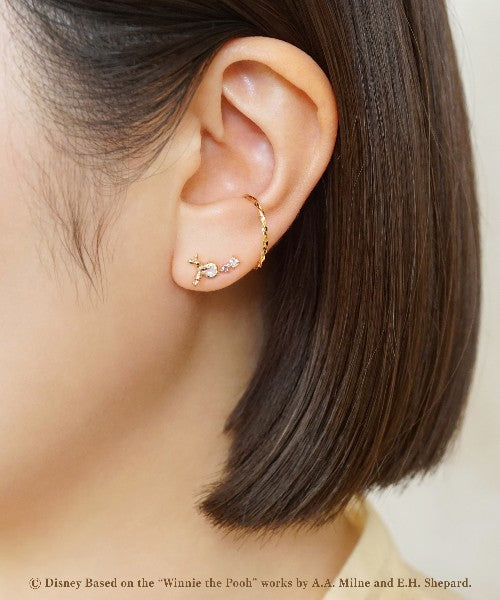 テイクアップ TAKE-UP 【Solo Pierce】ディズニーコレクションジュエリー[くまのプーさん]ピアス(HappyDay) （ピンクゴールド） ピンクゴールド
