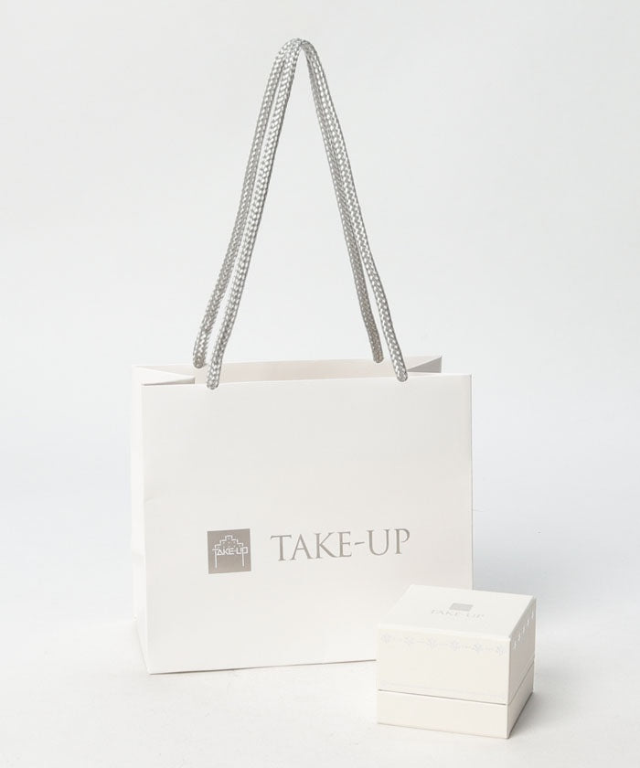 テイクアップ TAKE-UP K10 2石ヒネリ マルユレ スイングピアス （ピンクゴールド） ピンクゴールド