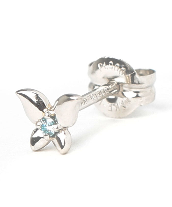 テイクアップ TAKE-UP 【Solo Pierce】[ セカンドピアス] Pアイスブルーtダイヤモンドチョウハーフピアス