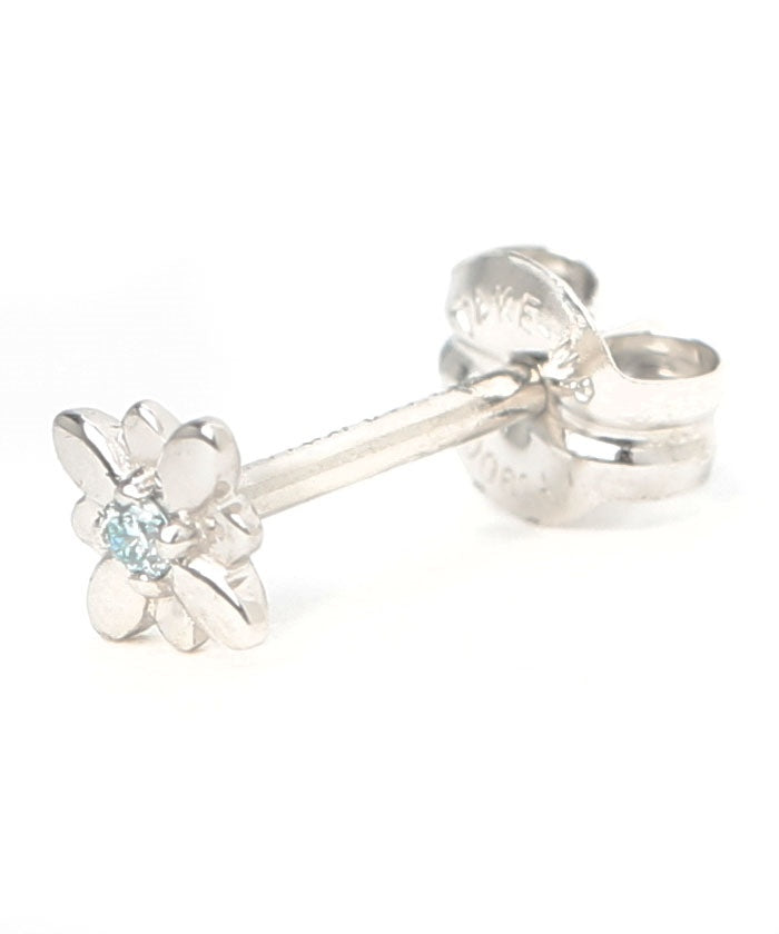 テイクアップ TAKE-UP 【Solo Pierce】[ セカンドピアス] Ptアイスブルーダイヤモンド フラワーハーフピアス