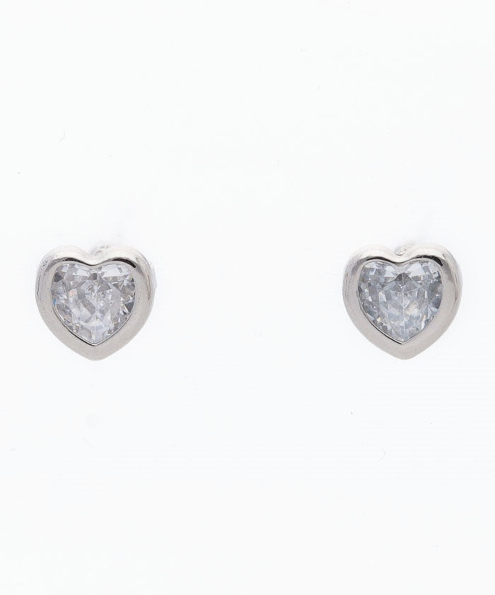 テイクアップ TAKE-UP ［セカンドピアス］Ptキュービックジルコニアハートカットピアス