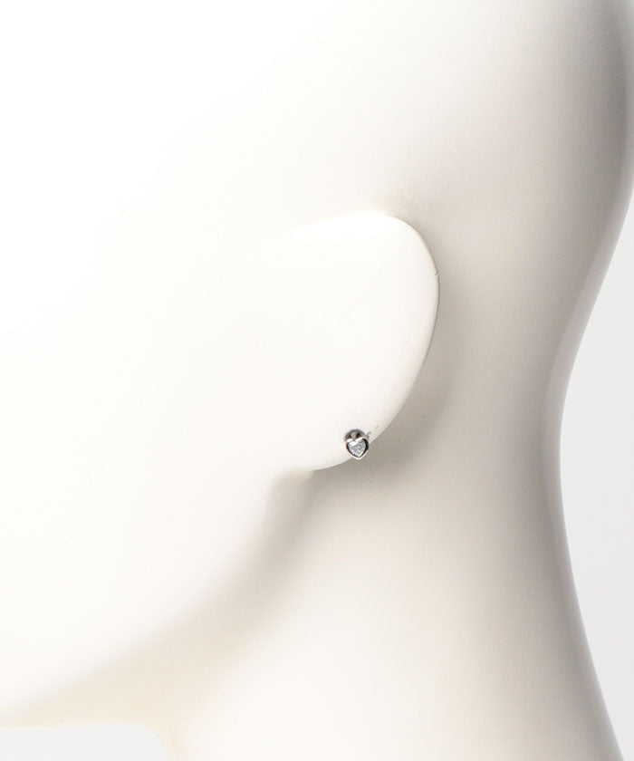 テイクアップ TAKE-UP ［セカンドピアス］Ptキュービックジルコニアハートカットピアス