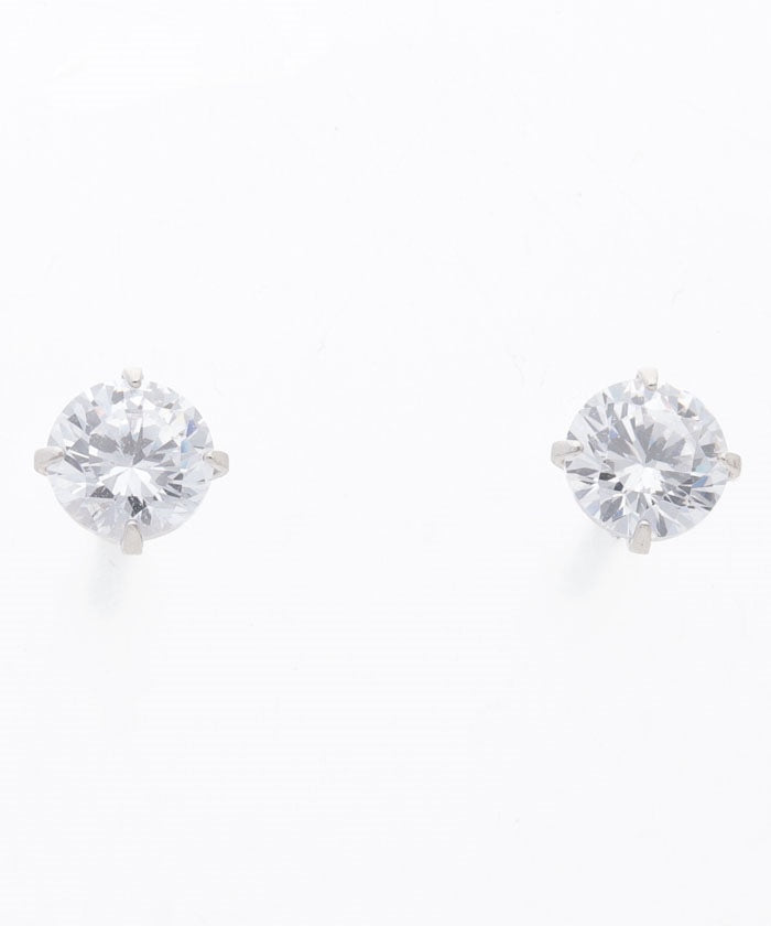 テイクアップ TAKE-UP ［セカンドピアス］Ptキュービックピアス