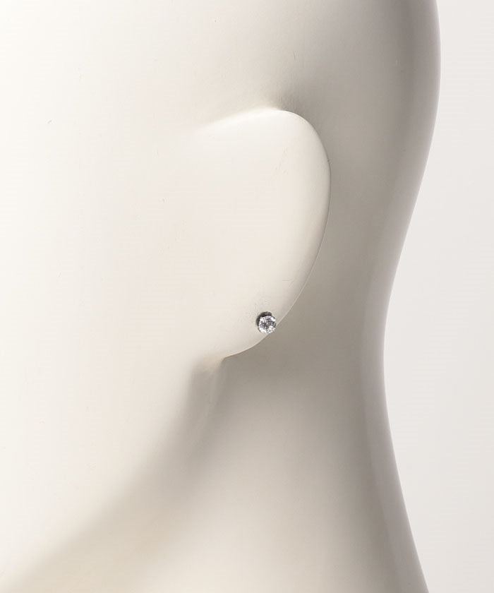 テイクアップ TAKE-UP ［セカンドピアス］Ptキュービックピアス