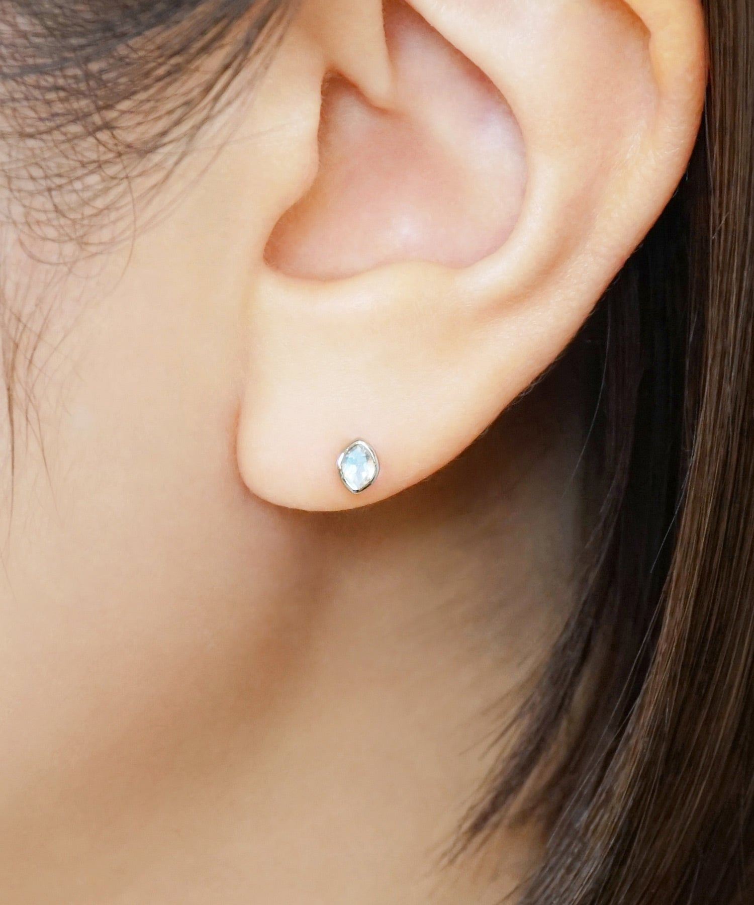 テイクアップ TAKE-UP [ セカンドピアス] Ptブルームーンストーンマーキスピアス