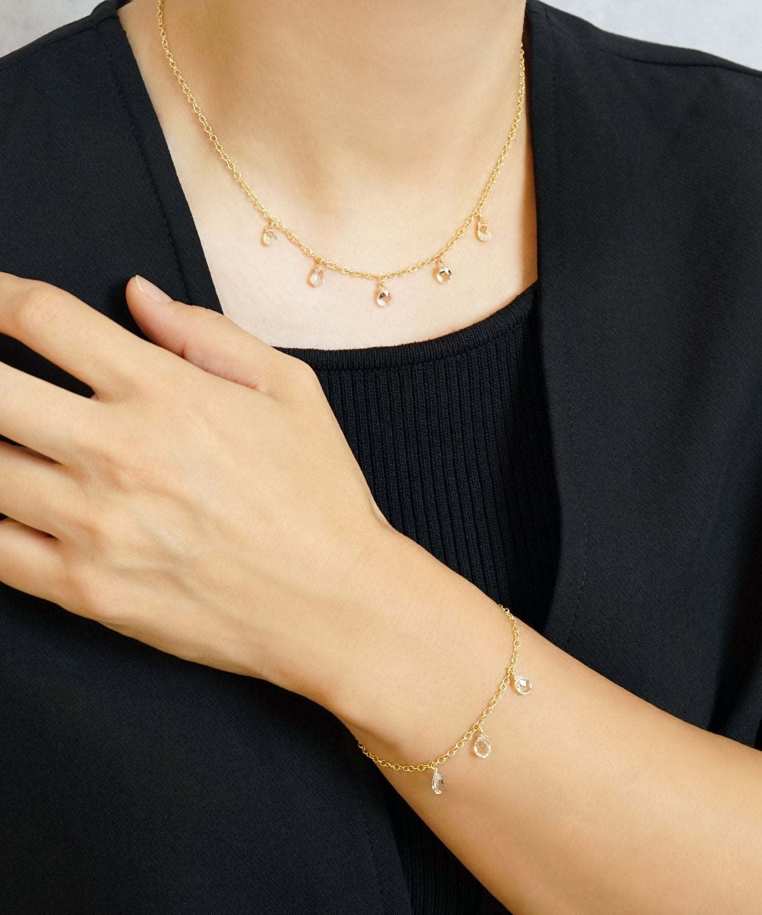 テイクアップ TAKE-UP 【WEB・一部店舗限定商品】GF ホワイトトパーズ チョーカーネックレス