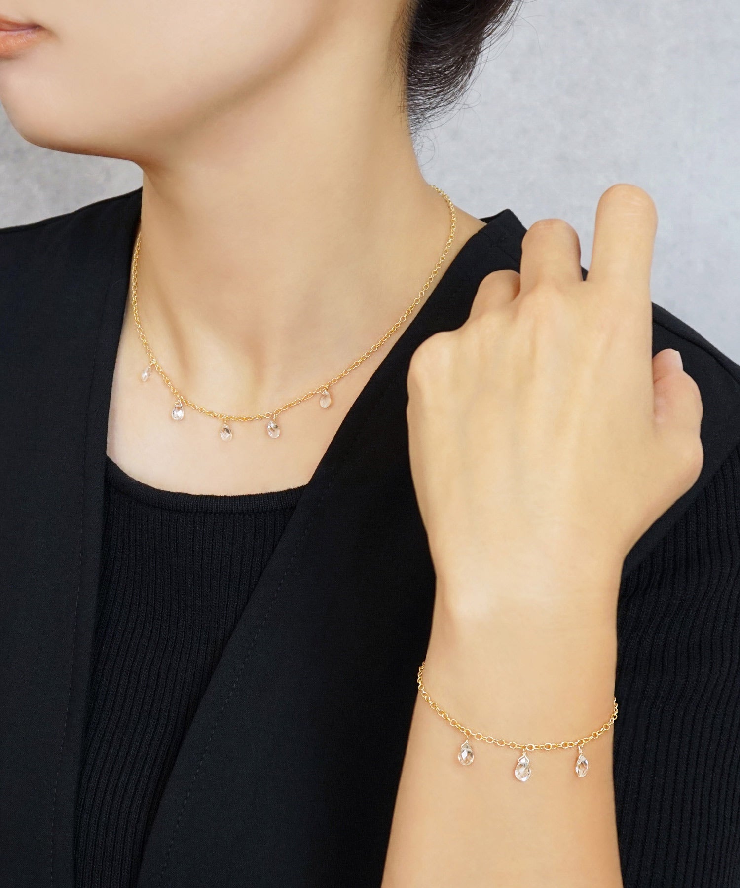 テイクアップ TAKE-UP 【WEB・一部店舗限定商品】GF ホワイトトパーズ チョーカーネックレス