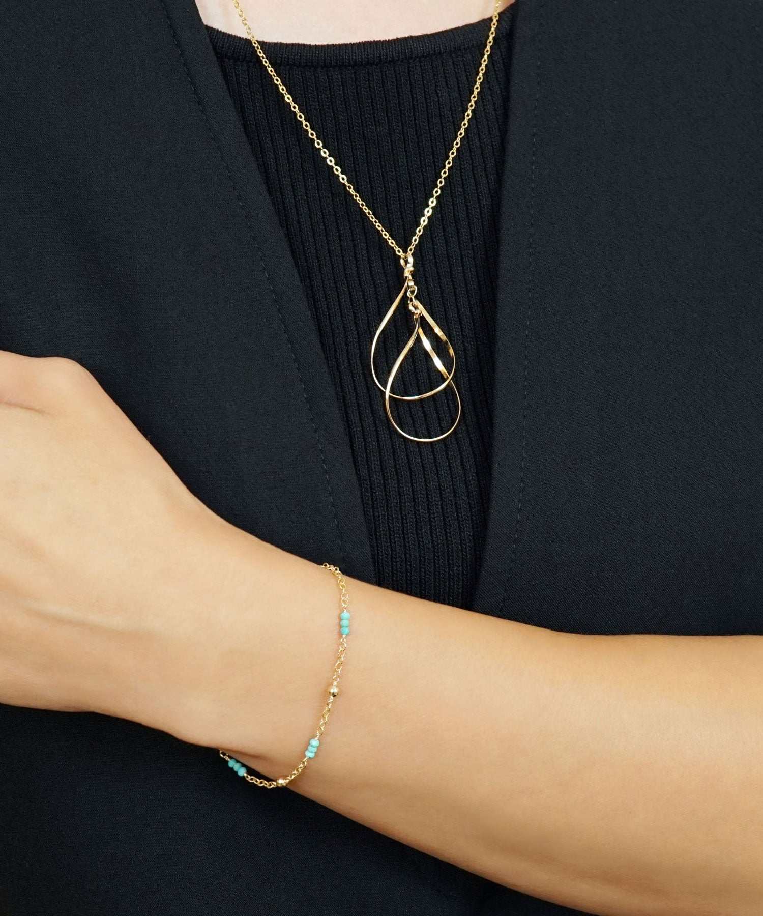 テイクアップ TAKE-UP 【WEB・一部店舗限定商品】GF 2連ドロップ ネックレス