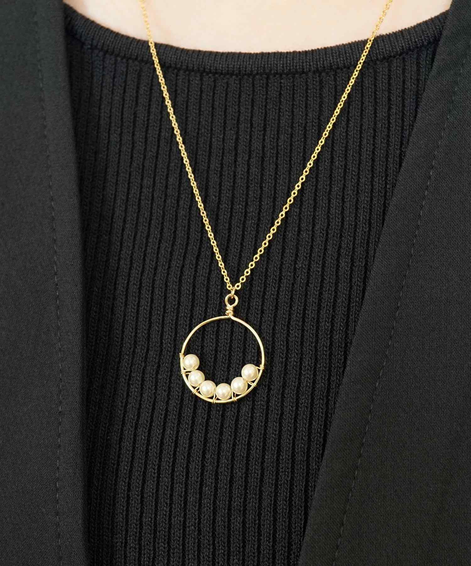 テイクアップ TAKE-UP 【WEB・一部店舗限定商品】GF プラスチックパール サークルネックレス