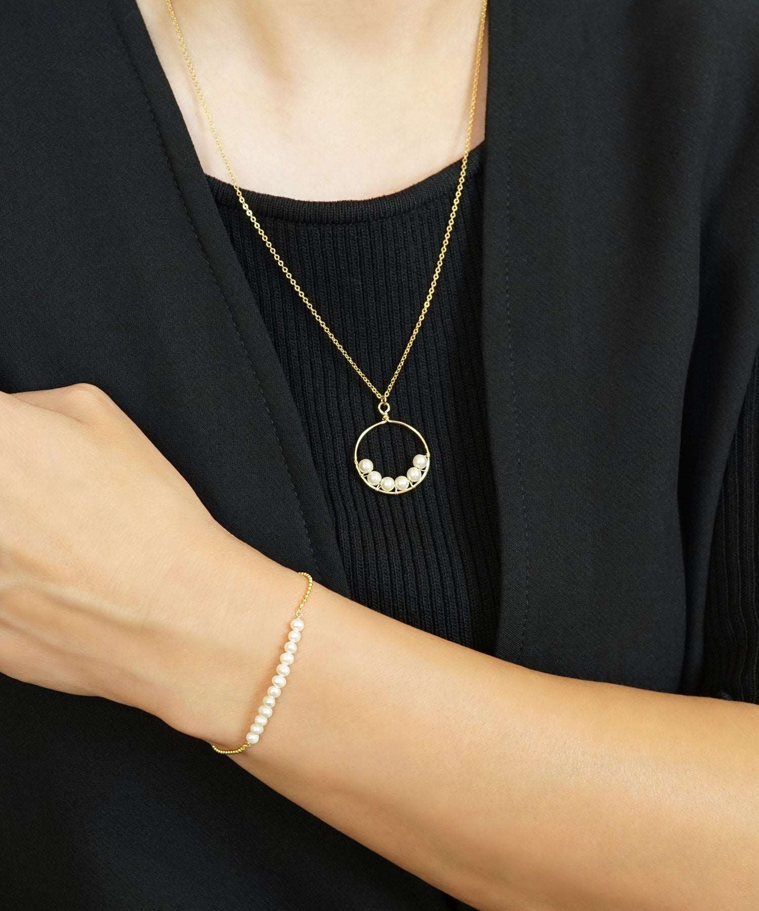 テイクアップ TAKE-UP 【WEB・一部店舗限定商品】GF プラスチックパール サークルネックレス