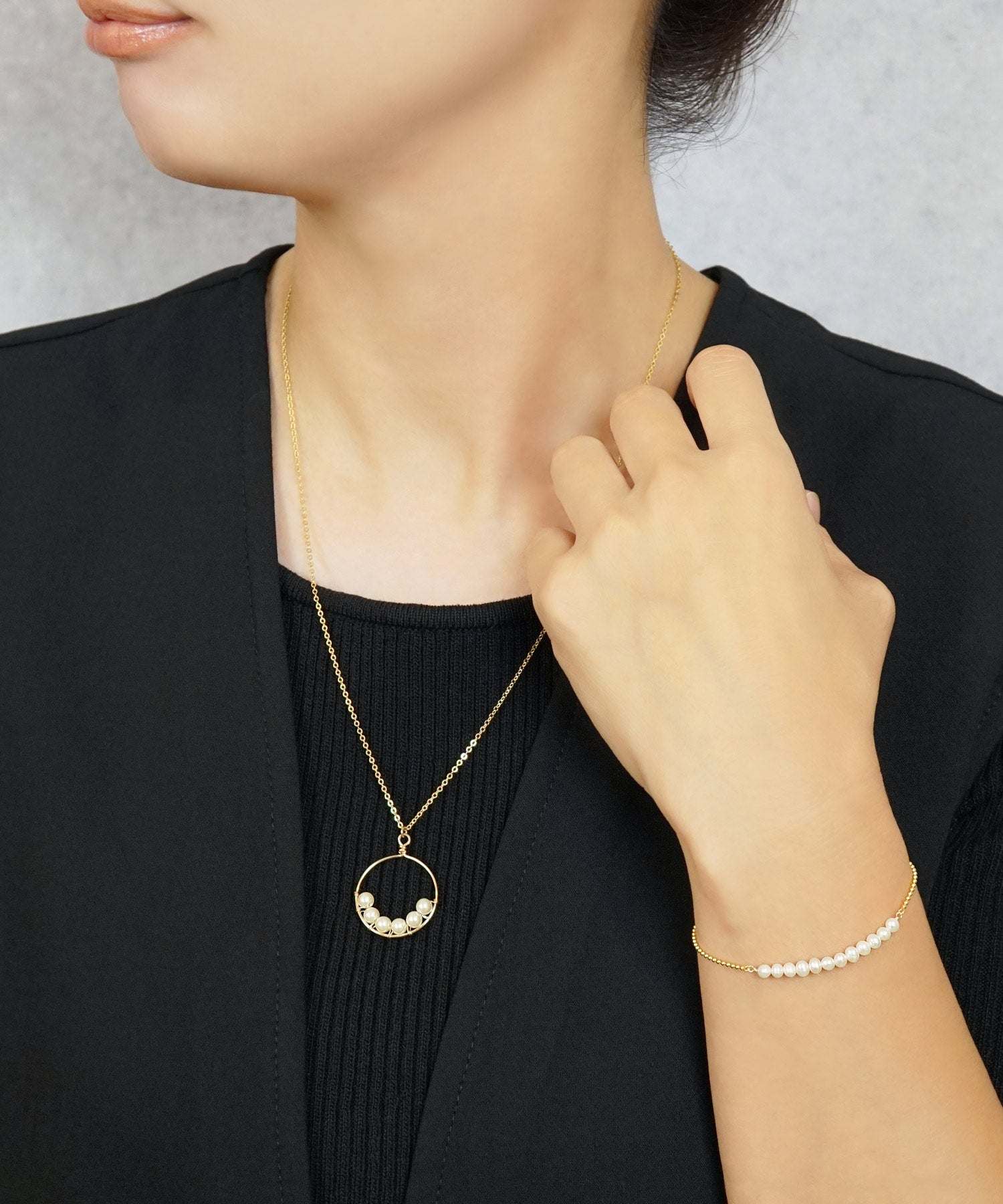 テイクアップ TAKE-UP 【WEB・一部店舗限定商品】GF プラスチックパール サークルネックレス