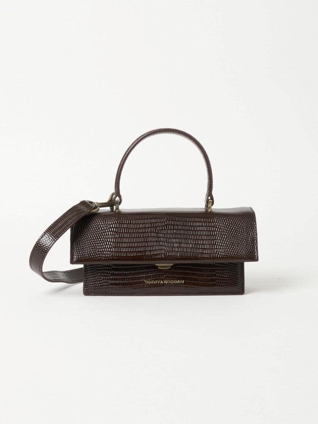 【正規取扱店】タミーアンドベンジャミン TAMMY & BENJAMIN THEA MINI （Brown Lizard Emboss） Brown Lizard Emboss