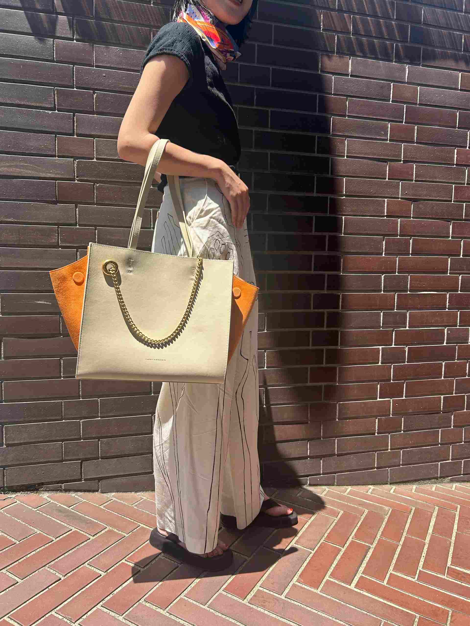 【正規取扱店】タミーアンドベンジャミン TAMMY & BENJAMIN LEXI MM （Taupe w/ Orange suede） Taupe w/ Orange suede