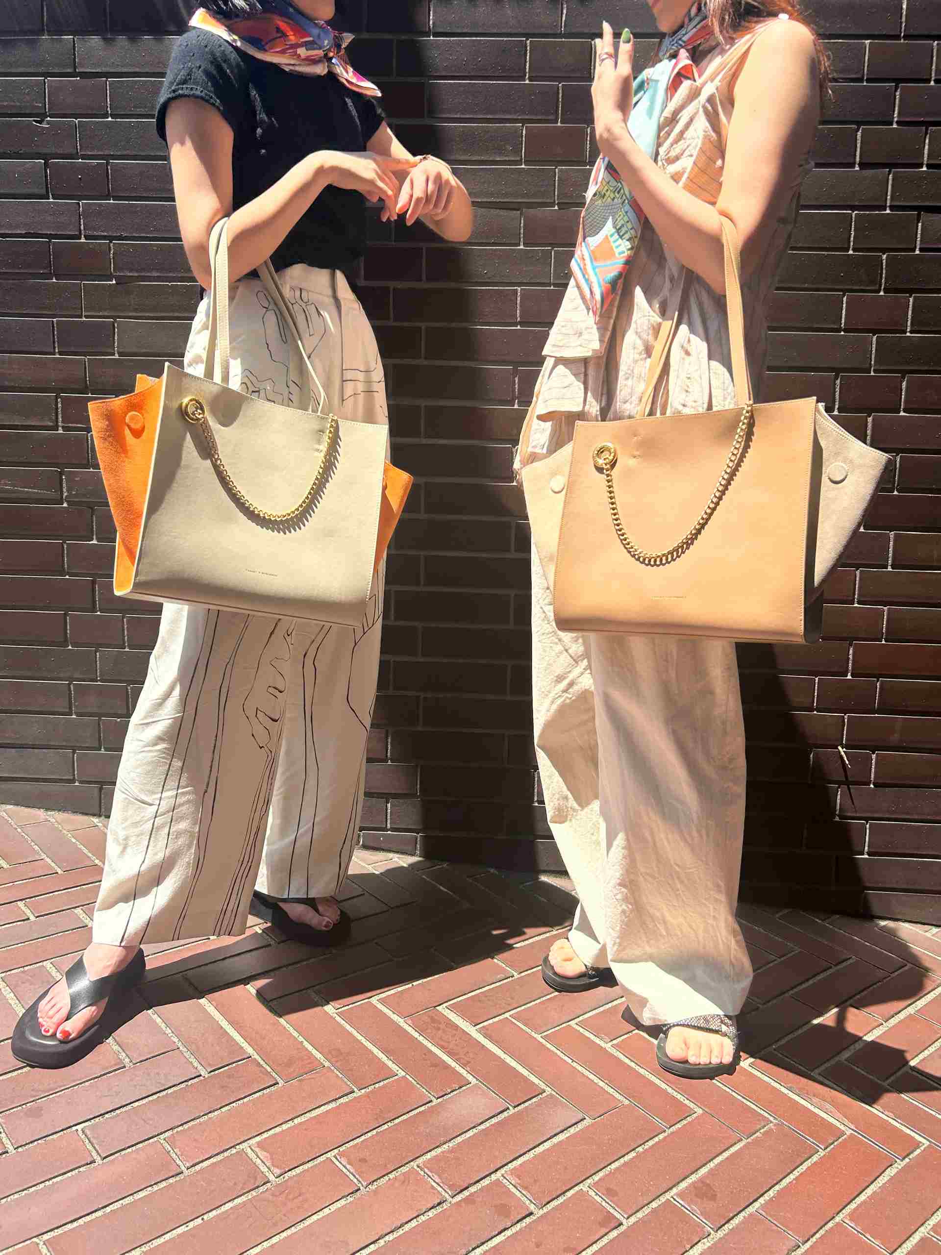 【正規取扱店】タミーアンドベンジャミン TAMMY & BENJAMIN LEXI MM （Taupe w/ Orange suede） Taupe w/ Orange suede