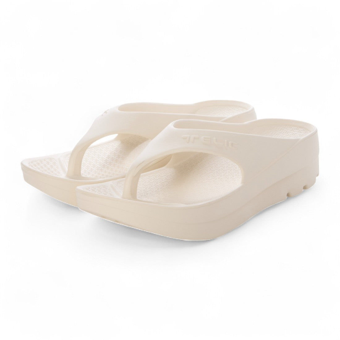 テリック TELIC サンダル メンズ レディース ダブル フリップ フロップ テリック W-FLIPFLOP 厚底 スリッポン ビーチサンダル （ホワイト） ホワイト