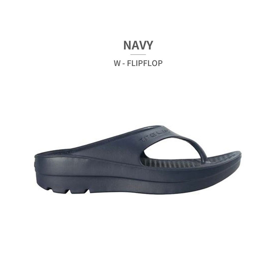 テリック TELIC サンダル メンズ レディース ダブル フリップ フロップ テリック 2024春夏 W-FLIPFLOP 厚底 スリッポン ビーチサンダル （ネイビー） ネイビー