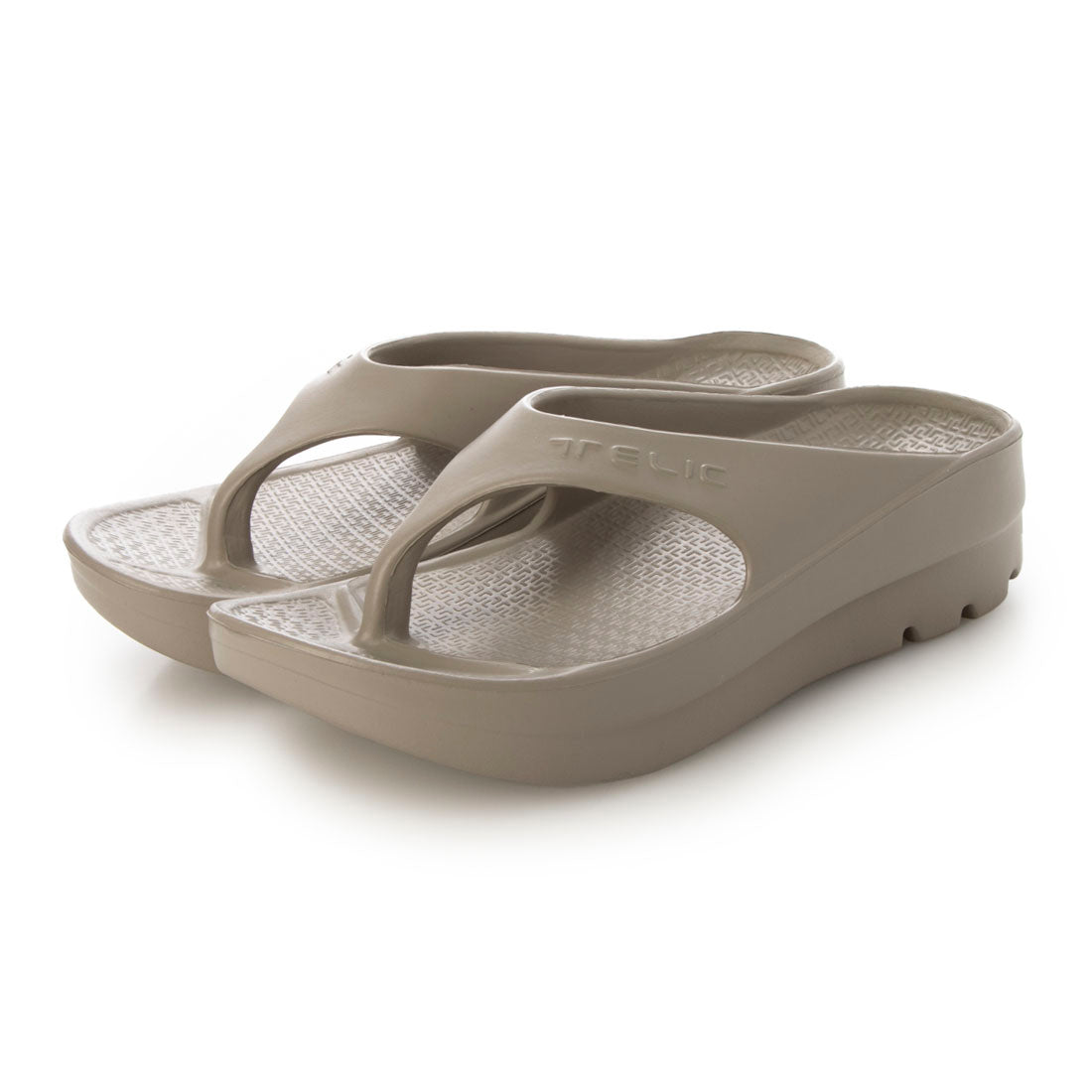 TELIC Sandals Men’s Women’s Double Flip Flop TELIC W-FLIPFLOP Thick Sole Slip-On Beach Sandals