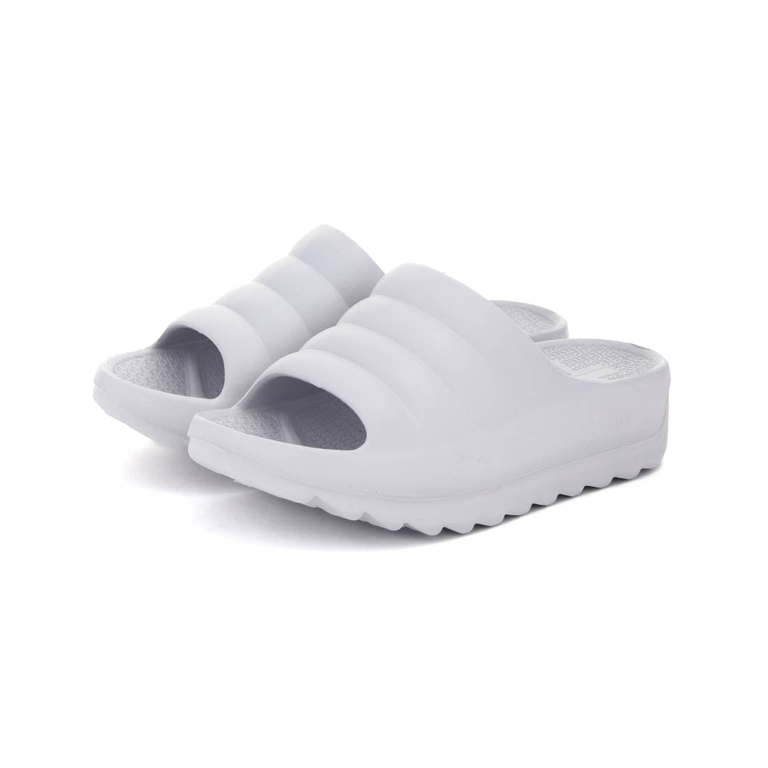 テリック TELIC メンズ レディース サンダル W-CLOUD リカバリーサンダル シャワーサンダル  厚底 衝撃吸収 正規販売店 （アイスグレイ） アイスグレイ