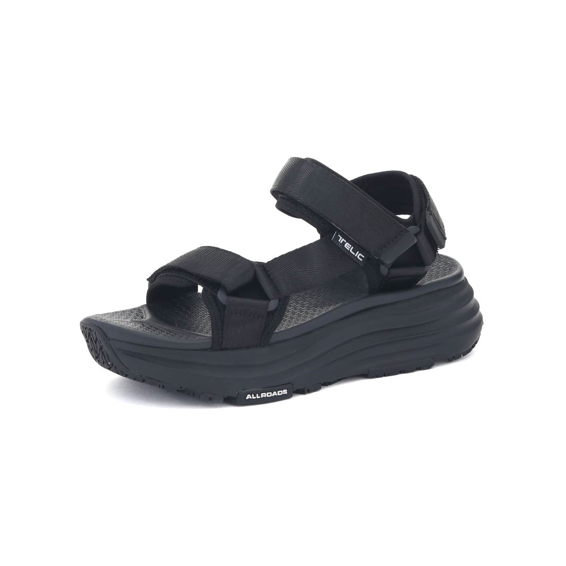 テリック TELIC メンズ レディース サンダル オールローズ S4 ALLROADS-S4 リカバリーサンダル スポーツサンダル 厚底 （ブラック） ブラック