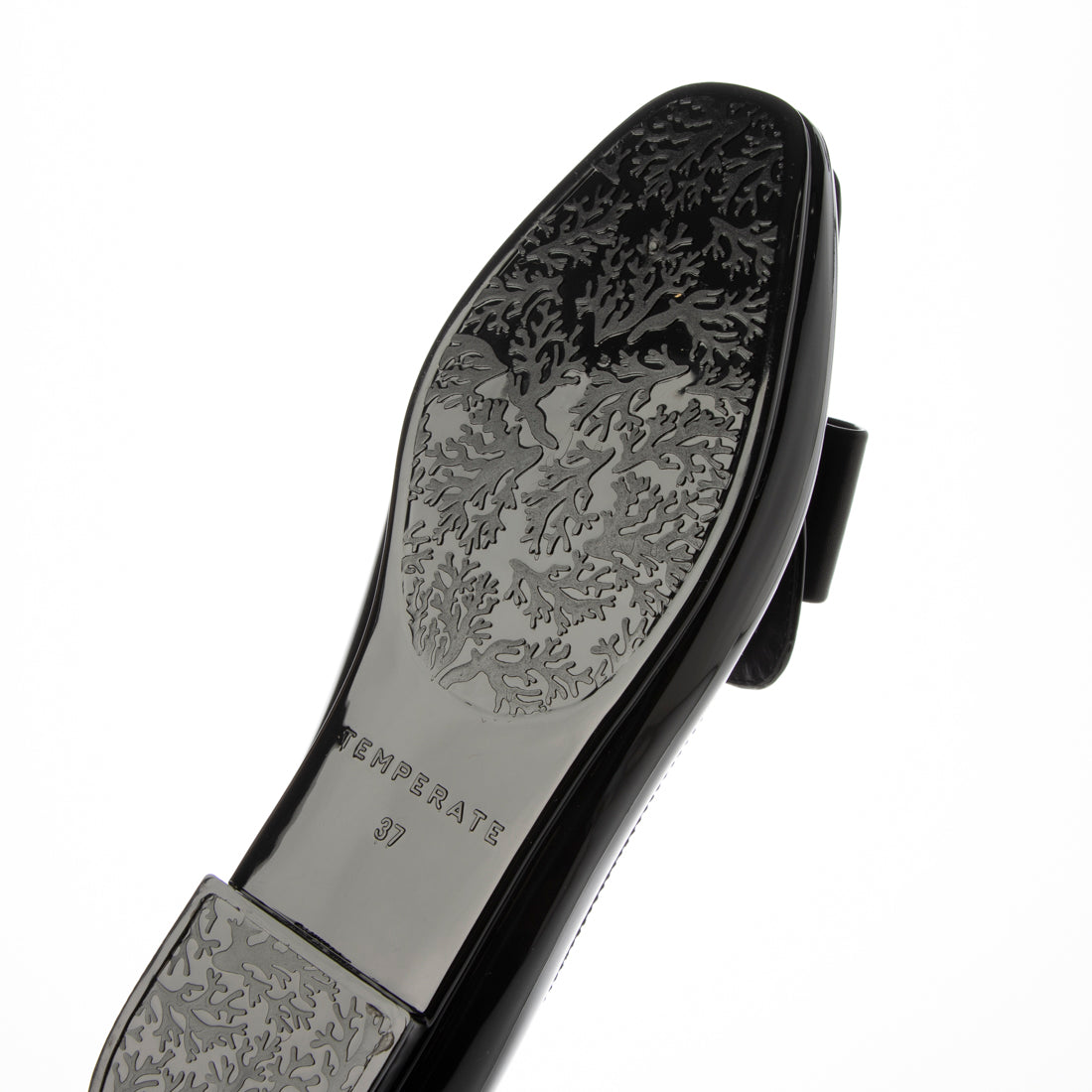 テンパレイト TEMPERATE AUDREY （TEMPERATE/テンパレイト） リボン スリッポンレインシューズ （BLACK） BLACK