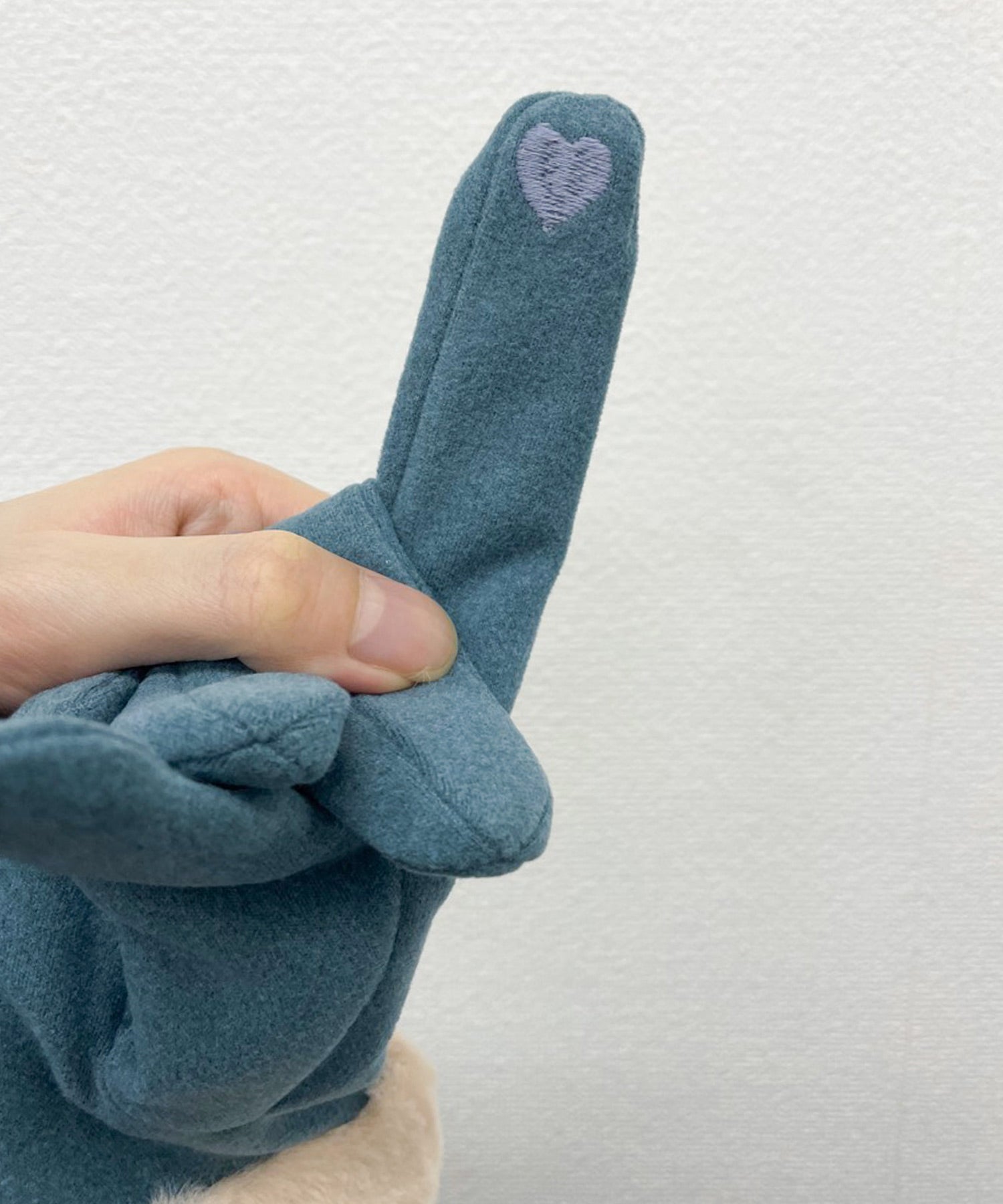 テディショップ Teddyshop レディース タッチパネル対応裏起毛ふんわりファー手袋 （ダークグレー） ダークグレー