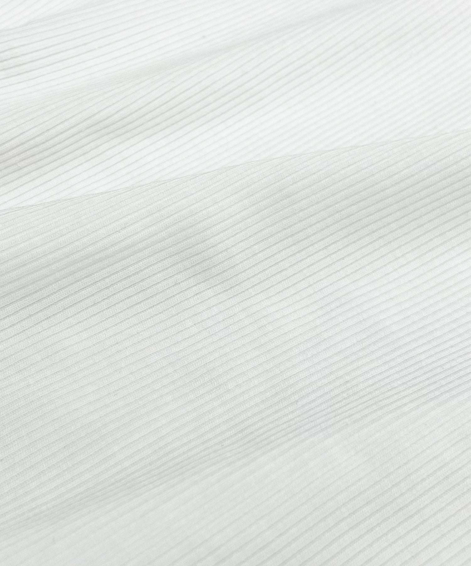 テディショップ Teddyshop レディース デコルテきれい魅せ。半袖クロスネックリブトップス （ホワイト） ホワイト