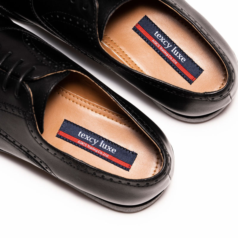 テクシーリュクス texcy luxe 公式ショップ限定モデル！texcy luxeエントリーモデル | パンチドキャップトゥ （ダークブラウン） ダークブラウン