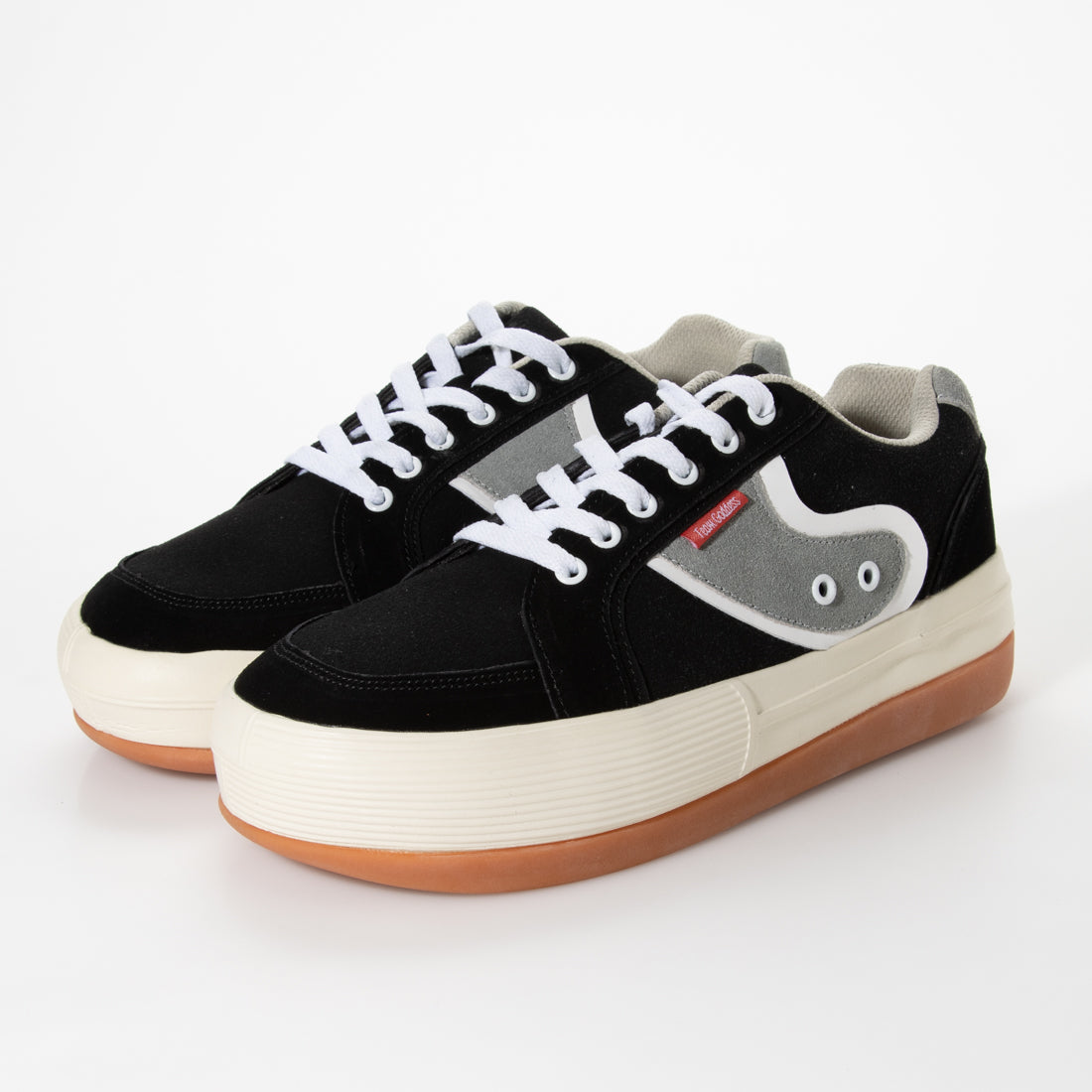 TEAM GODDESS Thick-soled striped sneakers