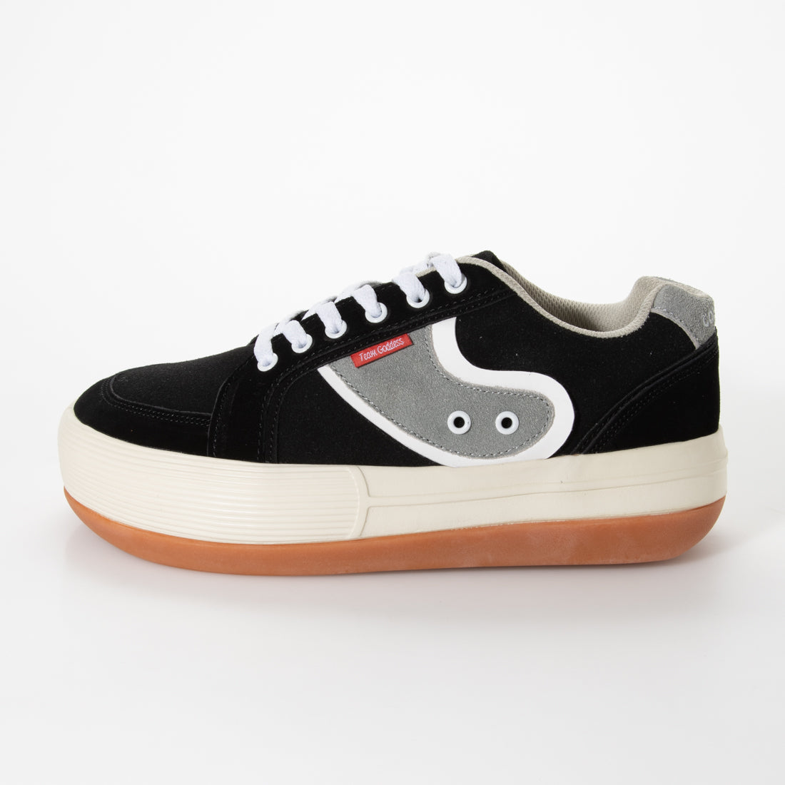 TEAM GODDESS Thick-soled striped sneakers