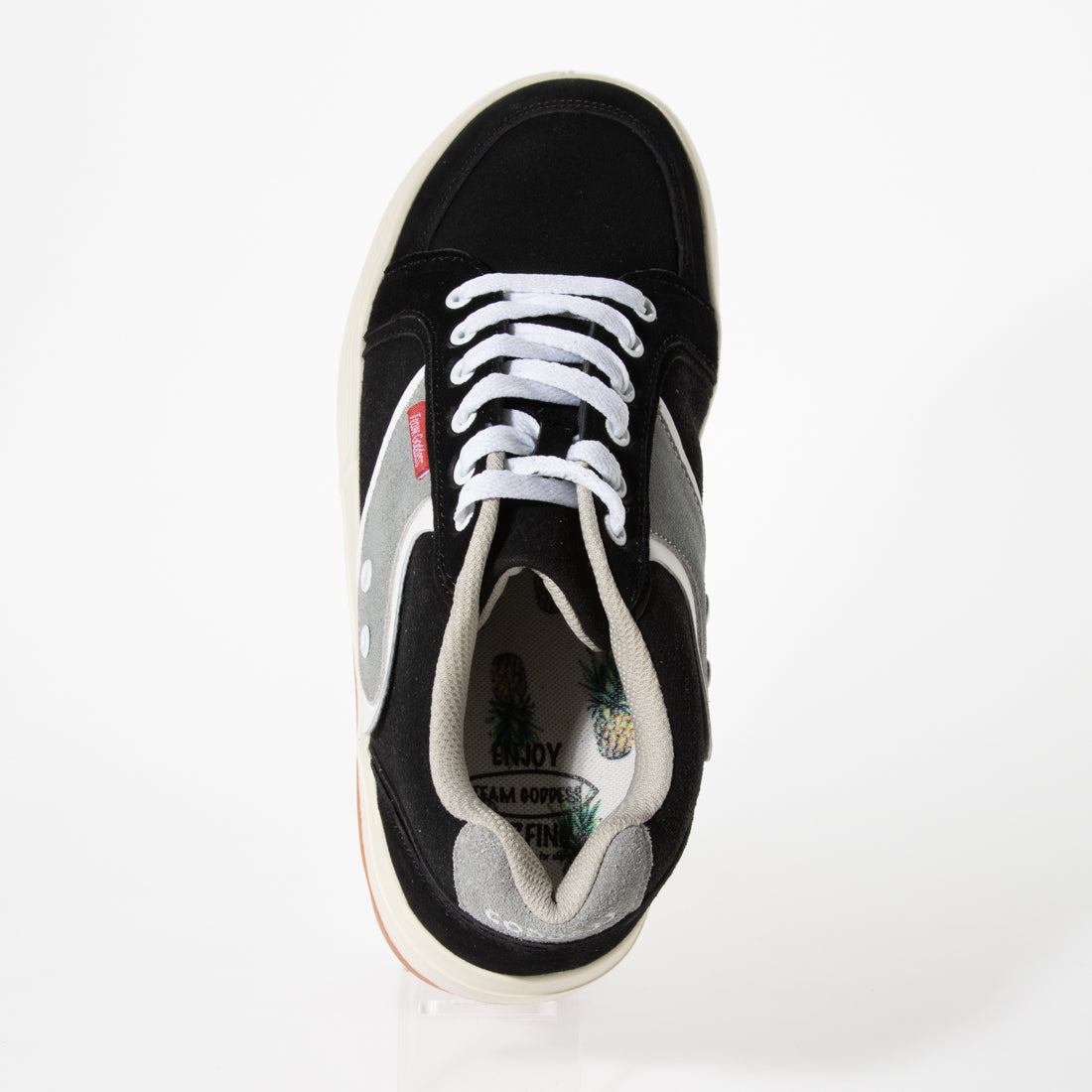 TEAM GODDESS Thick-soled striped sneakers