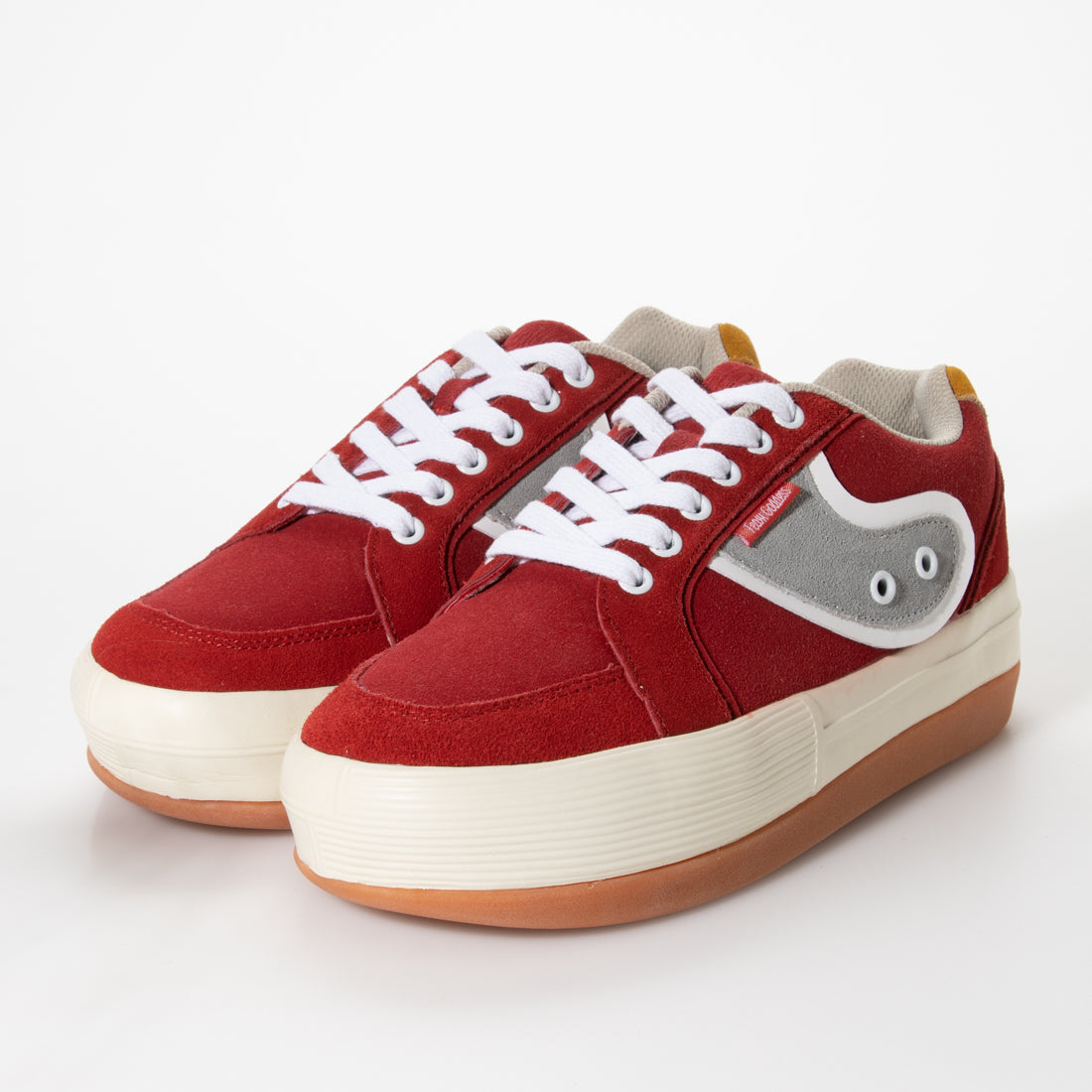 TEAM GODDESS Thick-soled striped sneakers
