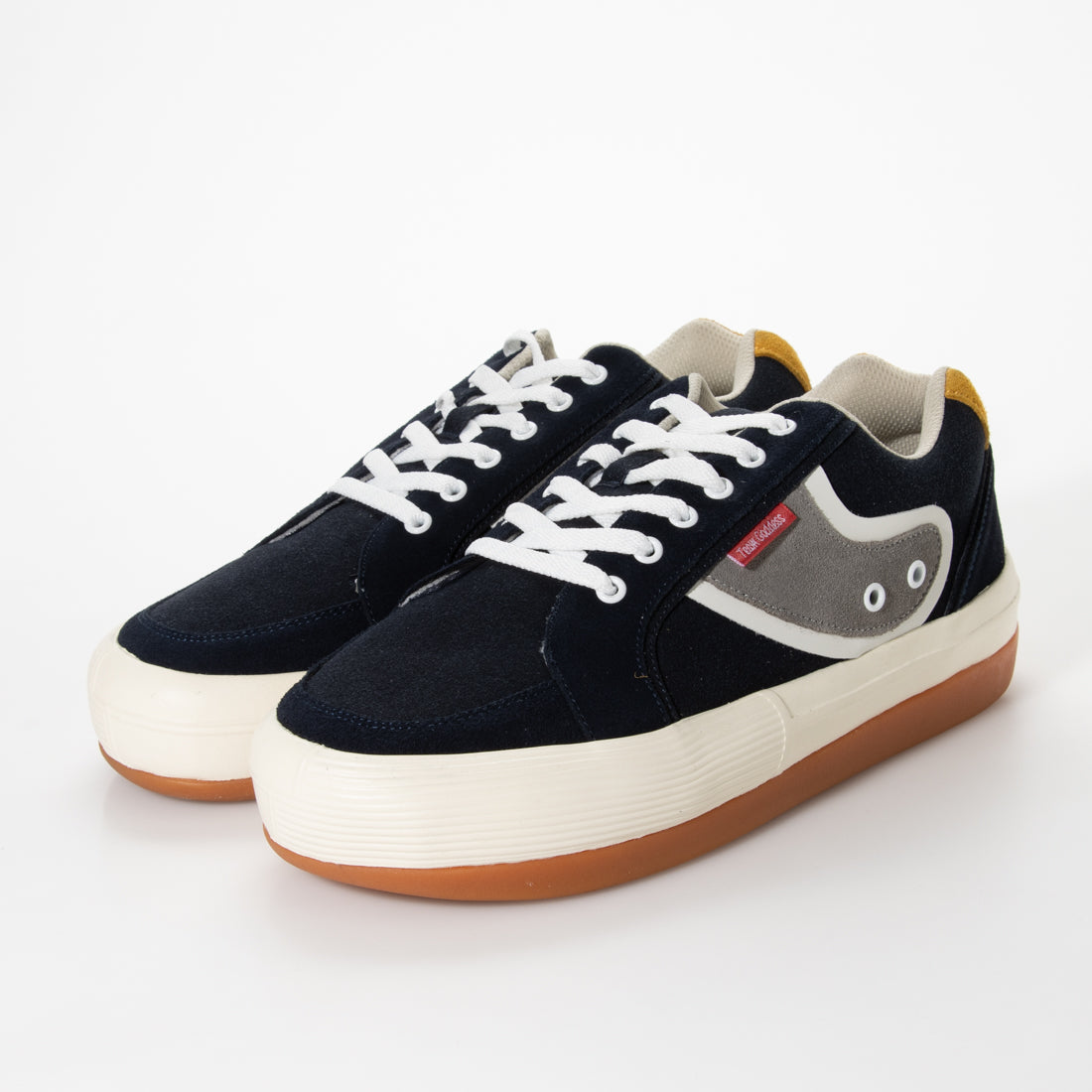 TEAM GODDESS Thick-soled striped sneakers