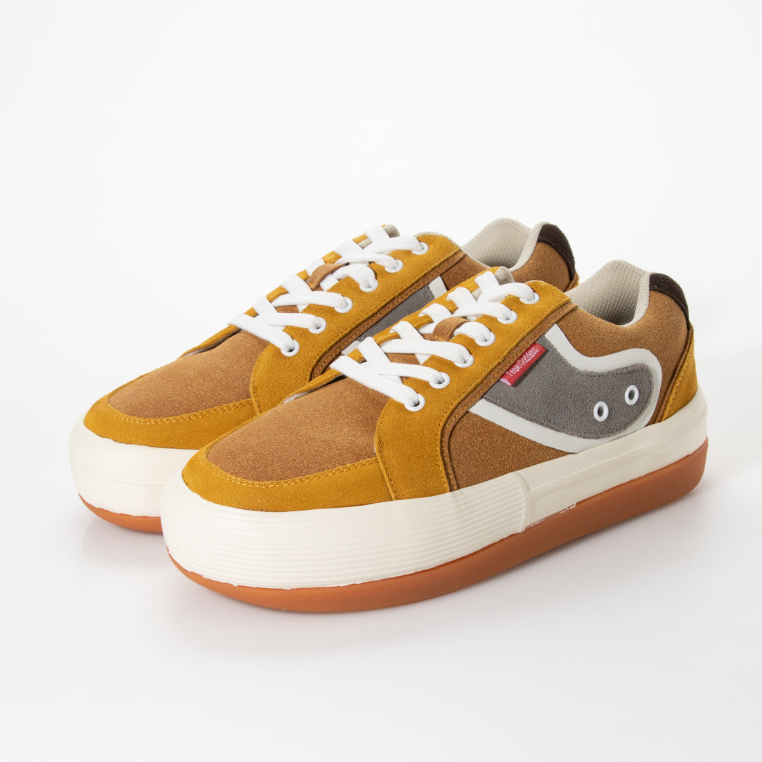 TEAM GODDESS Thick-soled striped sneakers