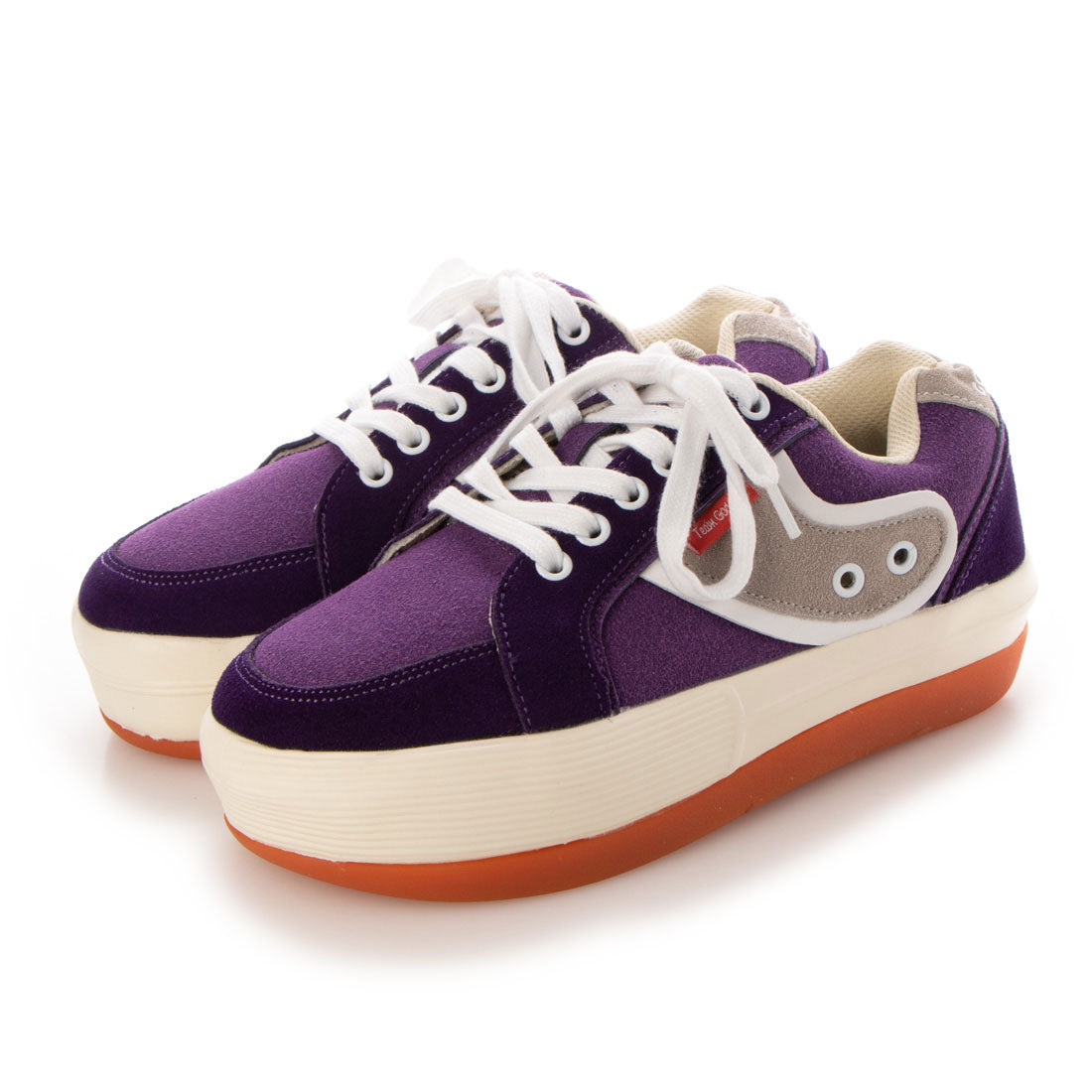 TEAM GODDESS Thick-soled striped sneakers
