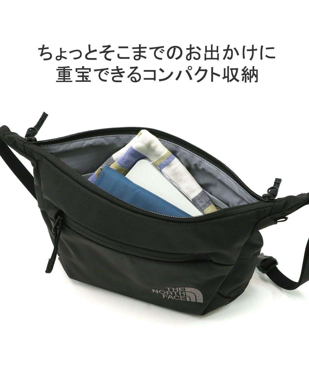 ザ・ノース・フェイス THE NORTH FACE 【日本正規品】 ザ・ノース・フェイス ショルダーバッグ レディース メンズ ブランド THE NORTH FACE ショルダー バッグ 小さめ NM72354 （ブラック） ブラック