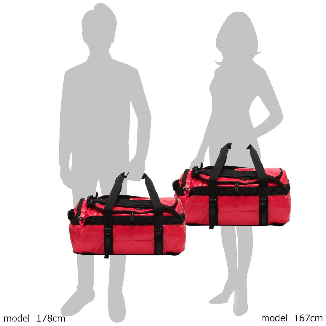 The North Face Boston Bag Base Camp Duffel M 71L red Men's Women's The