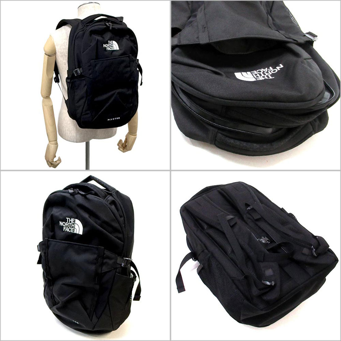ザ・ノース・フェイス THE NORTH FACE THE NORTH FACE ノースフェイス バッグ デイバック リュック PIVOTER ピボター バックパック 26L リュックサック NF0A3VXD 4H0 （ブラック） ブラック