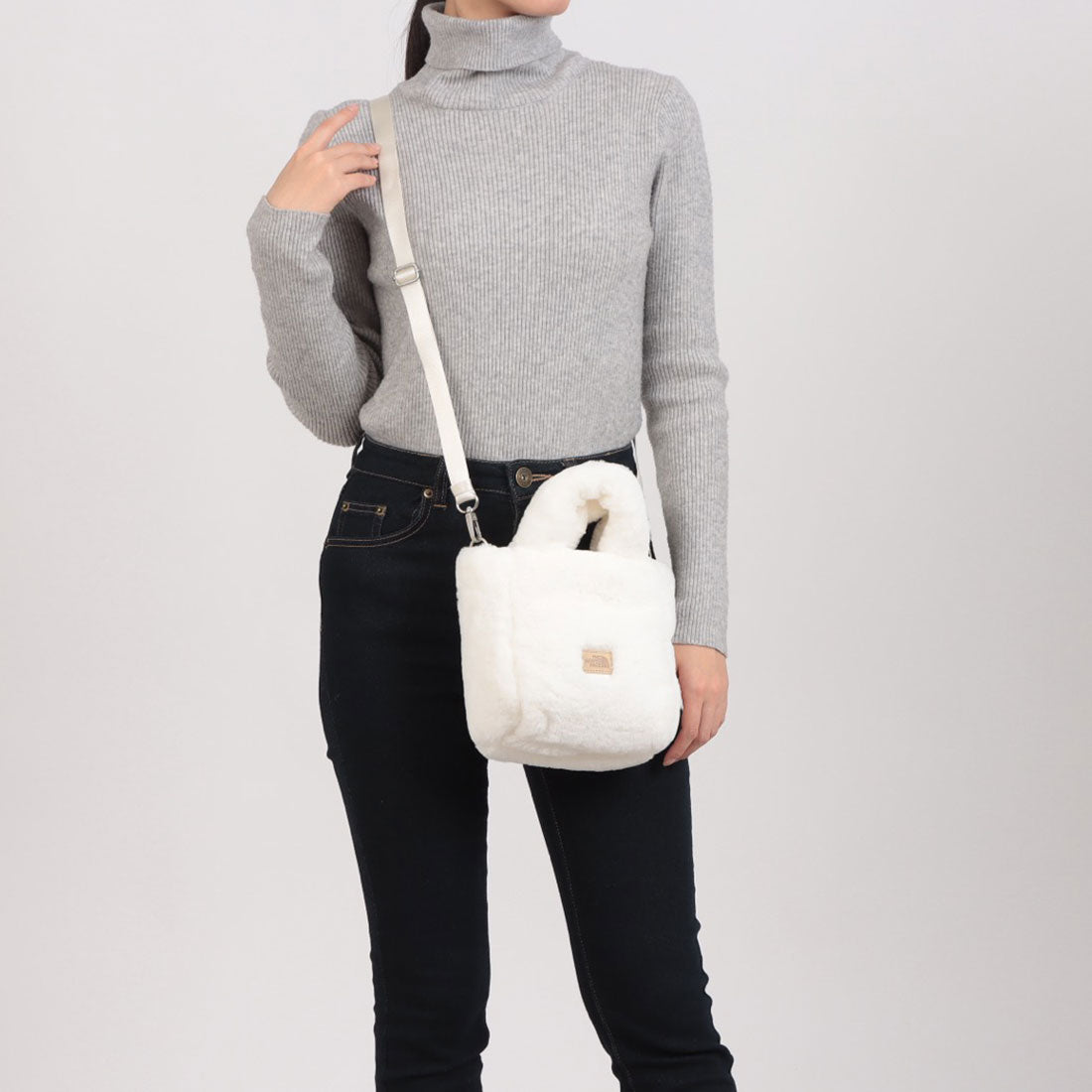 ザ・ノース・フェイス THE NORTH FACE PLUMPY TOTE BAG MINI_FUR （ホワイト） ホワイト