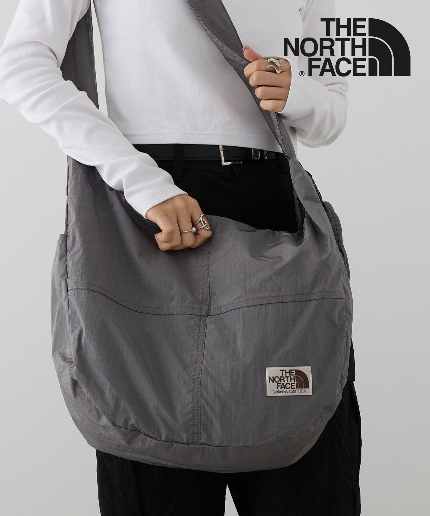 ザ・ノース・フェイス THE NORTH FACE WL HOBO SHOULDER BAG L NN2PR16 ショルダーバッグ （チャコールグレー） チャコールグレー
