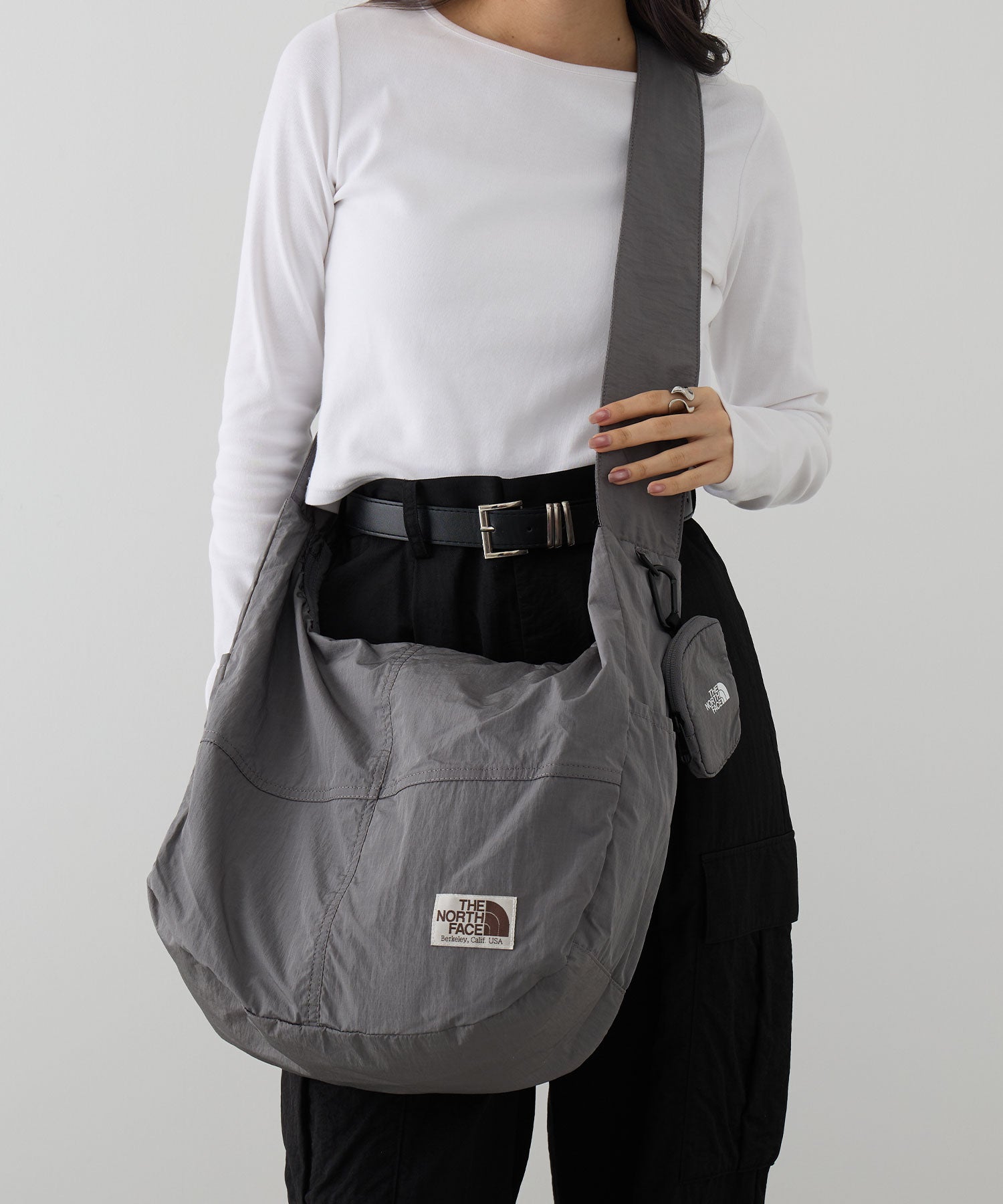 ザ・ノース・フェイス THE NORTH FACE WL HOBO SHOULDER BAG L NN2PR16 ショルダーバッグ （チャコールグレー） チャコールグレー