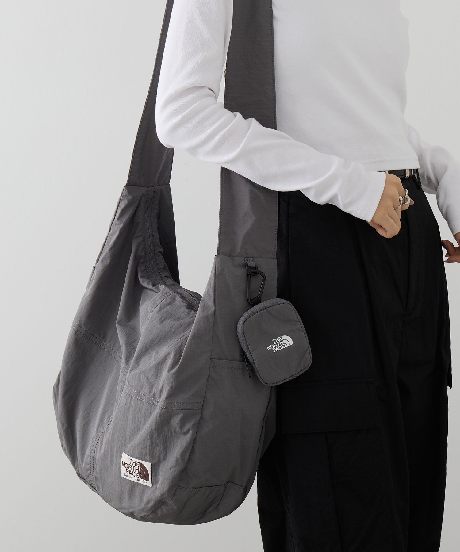 ザ・ノース・フェイス THE NORTH FACE WL HOBO SHOULDER BAG L NN2PR16 ショルダーバッグ （チャコールグレー） チャコールグレー