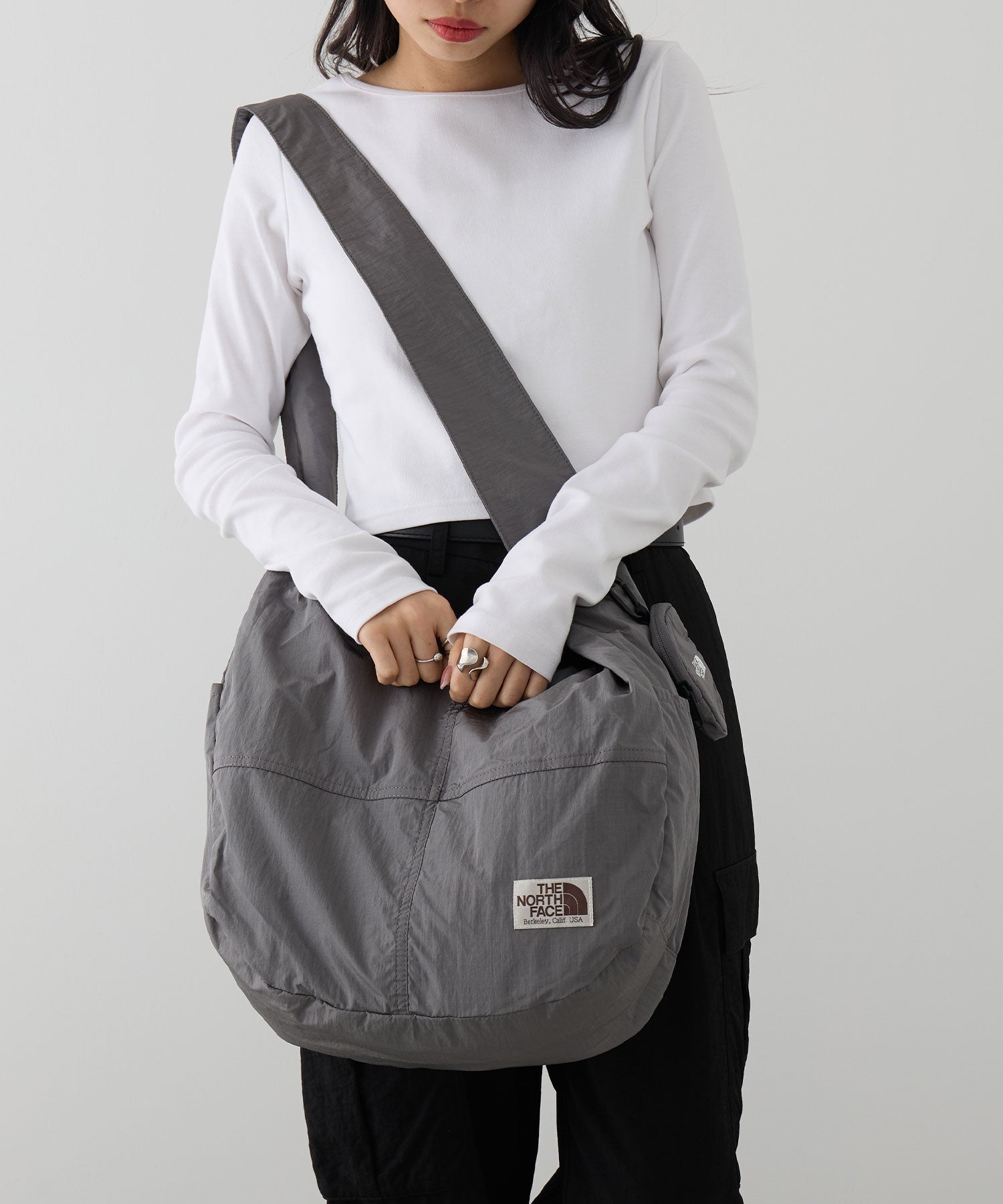 ザ・ノース・フェイス THE NORTH FACE WL HOBO SHOULDER BAG L NN2PR16 ショルダーバッグ （チャコールグレー） チャコールグレー