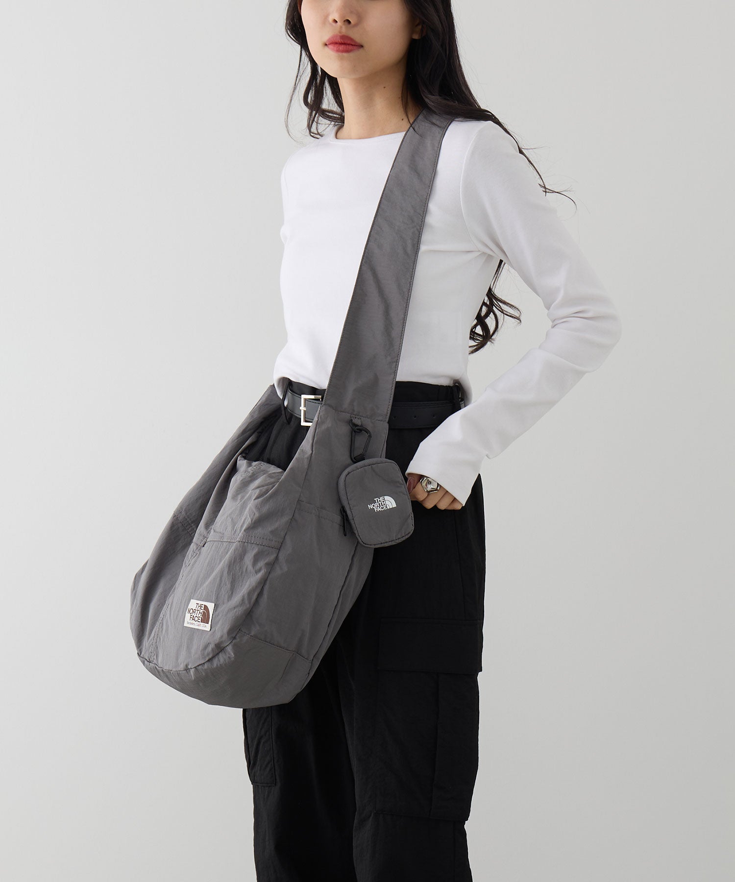 ザ・ノース・フェイス THE NORTH FACE WL HOBO SHOULDER BAG L NN2PR16 ショルダーバッグ （チャコールグレー） チャコールグレー