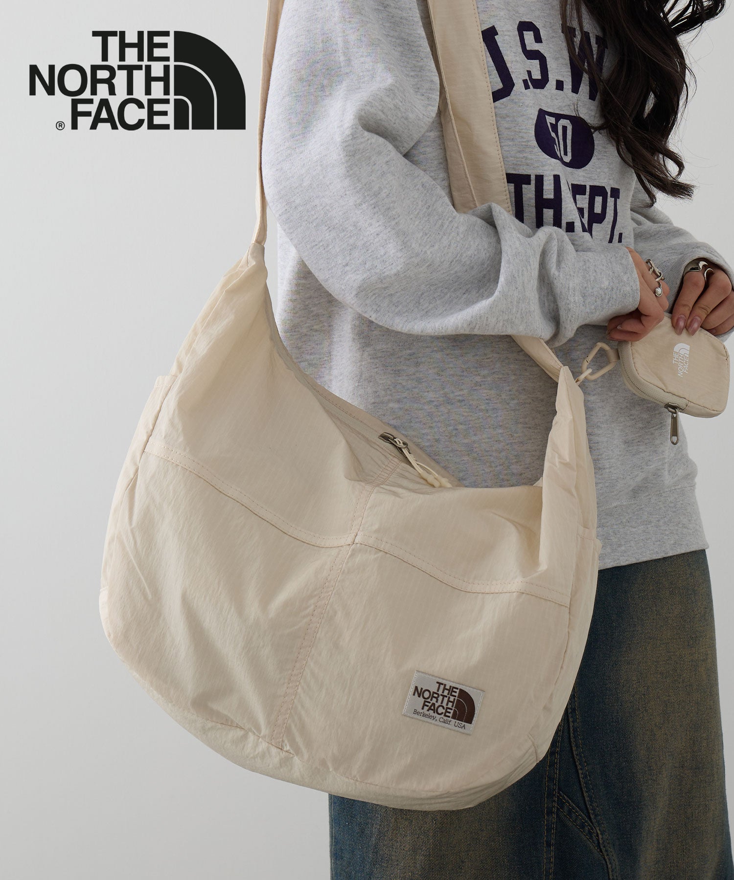 ザ・ノース・フェイス THE NORTH FACE WL HOBO SHOULDER BAG L NN2PR16 ショルダーバッグ （クリーム） クリーム
