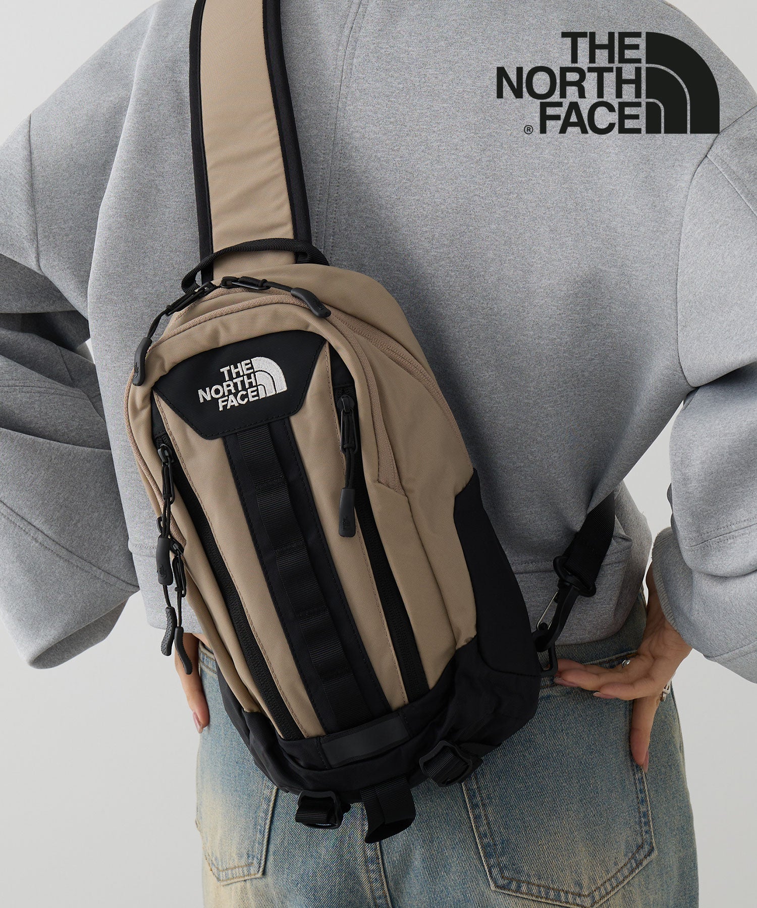 ザ・ノース・フェイス THE NORTH FACE BIG SHOT ONE WAY NN2PR03 ボディバッグ ショルダーバッグ （ダークベージュ） ダークベージュ