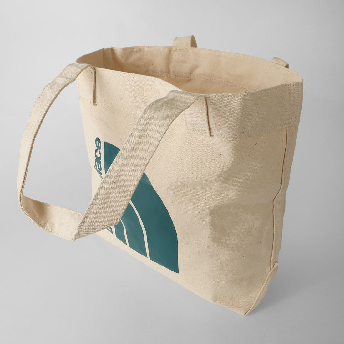 ザ・ノース・フェイス THE NORTH FACE トートバッグ キャンバス COTTON TOTE NF0A3VWQ BQ5 （ベージュ/グリーン） ベージュ/グリーン