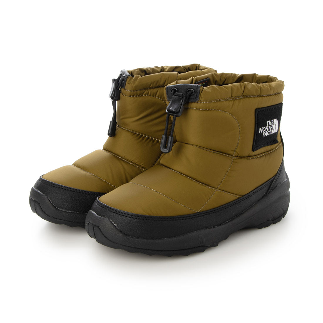 ザ・ノース・フェイス THE NORTH FACE ヌプシ ブーティ ロゴ ショート ウィンターブーツ （モスグリーン×TNFブラック） モスグリーン×TNFブラック