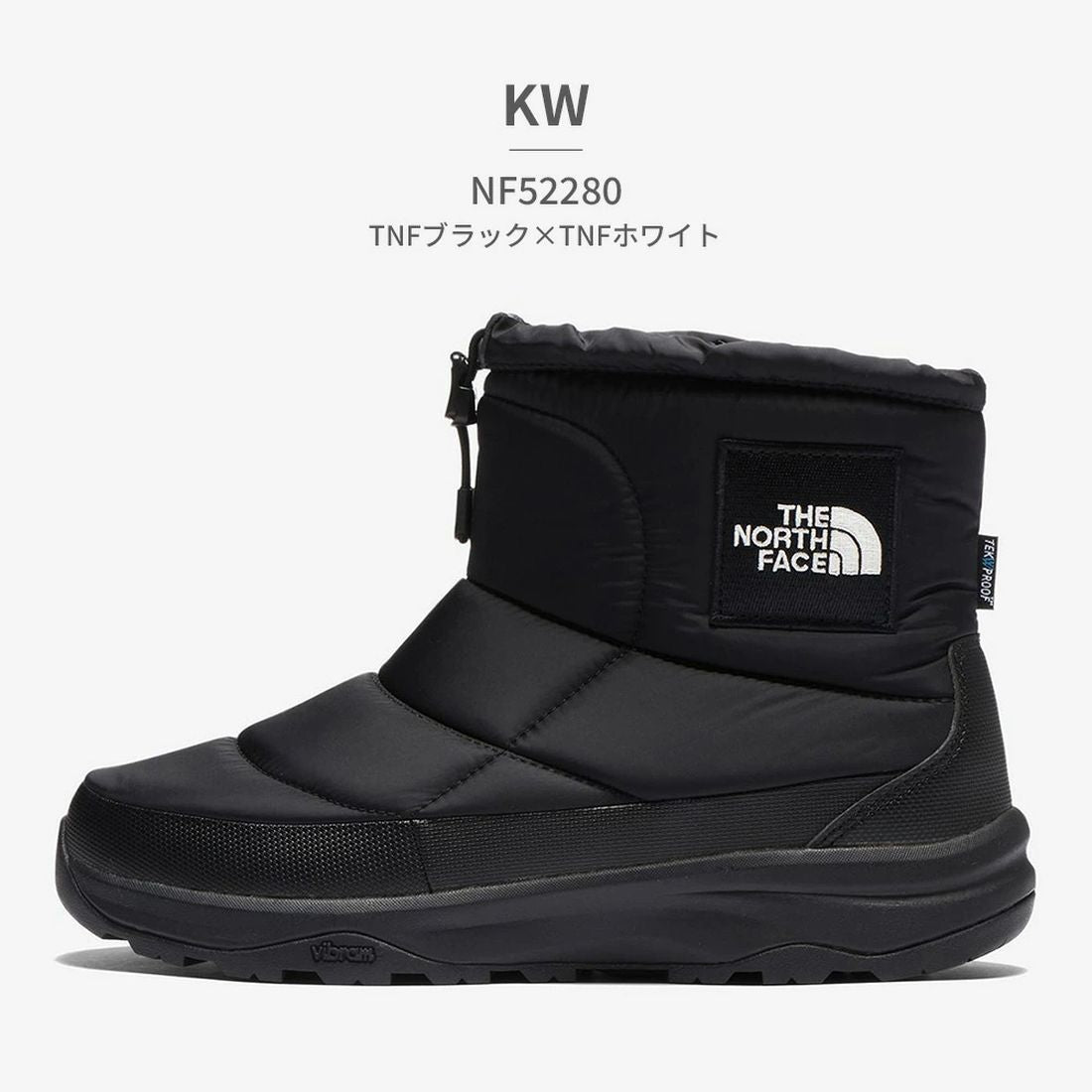 THE NORTH FACE Men's NF52280 Nuptse Bootie Waterproof Logo Short K BK GK KK MK